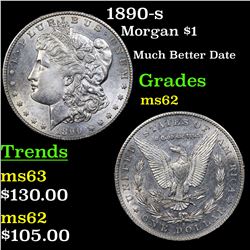 1890-s Morgan Dollar $1 Grades Select Unc