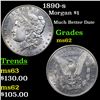 Image 1 : 1890-s Morgan Dollar $1 Grades Select Unc