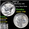 Image 1 : 1917-p Mercury Dime 10c Grades Choice Unc+ FSB