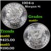 Image 1 : 1904-o Morgan Dollar $1 Grades GEM+ Unc