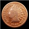 Image 2 : 1869 Indian Cent 1c Grades g+