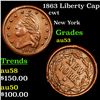 Image 1 : 1863 Liberty Cap Civil War Token 1c Grades Select AU