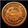 Image 2 : (1863) Army & Navy Civil War Token 1c Grades vf++