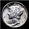 Image 2 : 1942-d Mercury Dime 10c Grades Choice Unc+ FSB