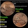 Image 1 : 1837 Executive Experiment HT-33 Hard Times Token 1c Grades vf+