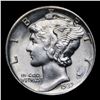 Image 2 : 1937-p Mercury Dime 10c Grades Unc Details