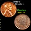Image 1 : 1930-s Lincoln Cent 1c Grades Select Unc BN