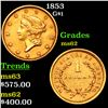 Image 1 : 1853 Gold Dollar $1 Grades Select Unc