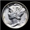 Image 2 : 1920-d Mercury Dime 10c Grades Select+ Unc