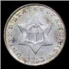 Image 2 : 1853 Three Cent Silver 3cs Grades Select+ Unc