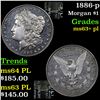 Image 1 : 1886-p Morgan Dollar $1 Grades Select Unc+ PL