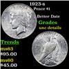 Image 1 : 1923-s Peace Dollar $1 Grades Unc Details
