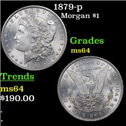 1879-p Morgan Dollar $1 Grades Choice Unc