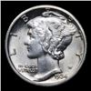 Image 2 : 1934-p Mercury Dime 10c Grades Select Unc