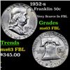 Image 1 : 1952-s Franklin Half Dollar 50c Grades Select Unc FBL