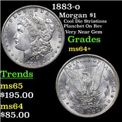 1883-o Morgan Dollar $1 Grades Choice+ Unc
