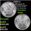 Image 1 : 1883-o Morgan Dollar $1 Grades Choice+ Unc