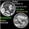 Hobo Buffalo Nickel 5c Grades Hand Carved