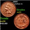 Image 1 : 1897 Indian Cent 1c Grades Select AU