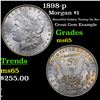 Image 1 : 1898-p Morgan Dollar $1 Grades GEM Unc