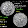 Image 1 : 1892-o Vam 5 Top 100 I4 R4 Morgan Dollar $1 Grades AU, Almost Unc