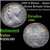 Image 1 : 1707 6 Pence - Anne Grades vf+