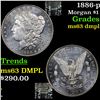 Image 1 : 1886-p Morgan Dollar $1 Grades Select Unc DMPL