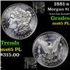 Image 1 : 1881-s Morgan Dollar $1 Grades GEM Unc PL
