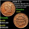 Image 1 : 1828 C-3 Classic Head half cent 1/2c Grades Choice AU