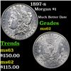 Image 1 : 1897-s Morgan Dollar $1 Grades Select Unc