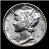 Image 2 : 1945-p Mercury Dime 10c Grades Select+ Unc