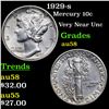 Image 1 : 1929-s Mercury Dime 10c Grades Choice AU/BU Slider