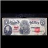Image 2 : 1907 $5 Large Size Legal Tender Note "WoodChopper" Fr-91 Grades vf+