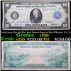 Image 1 : 1914 Large Size $10 Blue Seal Federal Reserve Note (Chicago, IL) 7-G Grades vf, very fine