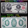 Image 1 : ***Auction Highlight*** **Star Note** 1891 Large Size $1 Treasury Note Edwin M Stanton Fr-351. Tillm