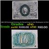 Image 1 : 1863 US Fractional Currency 10c Second Issue fr-1245 Washington In Oval Grades xf+