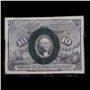 Image 2 : 1863 US Fractional Currency 10c Second Issue fr-1245 Washington In Oval Grades xf+