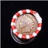 Image 3 : Mixed small cents 1c orig shotgun roll, 1919-d Wheat Cent, 1892 Indian cent other end, McDonalds Wra