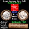Image 1 : Buffalo Nickel Shotgun Roll in Old Bank Style 'Automat Horn & Hardhat' Wrapper 1918 & s Mint Ends