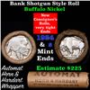 Image 1 : Buffalo Nickel Shotgun Roll in Old Bank Style 'Automat Horn & Hardhat' Wrapper 1924 & s Mint Ends