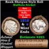 Image 1 : Buffalo Nickel Shotgun Roll in Old Bank Style 'Automat Horn & Hardhat' Wrapper 1919 & s Mint Ends