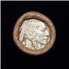 Image 2 : Buffalo Nickel Shotgun Roll in Old Bank Style 'Automat Horn & Hardhat' Wrapper 1919 & s Mint Ends