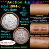 Image 1 : ***Auction Highlight*** Full solid Key date 1894-o Morgan silver dollar roll, 20 coins (fc)