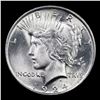 Image 2 : ***Auction Highlight*** 1924-p Peace Dollar $1 Graded ms66 By SEGS (fc)