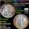 Image 1 : ***Auction Highlight*** 1920-p Top POP Mercury Dime 10c Graded ms68+ By SEGS (fc)