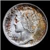 Image 2 : ***Auction Highlight*** 1920-p Top POP Mercury Dime 10c Graded ms68+ By SEGS (fc)