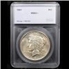 Image 4 : ***Auction Highlight*** 1921-p Peace Dollar $1 Graded ms63+ By SEGS (fc)