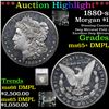 Image 1 : ***Auction Highlight*** 1880-s Morgan Dollar $1 Graded ms65+ DMPL By SEGS (fc)