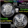 Image 1 : ***Auction Highlight*** 1879-p Morgan Dollar $1 Graded ms65 dmpl By SEGS (fc)