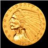 Image 2 : ***Auction Highlight*** 1915-p Gold Indian Quarter Eagle $2 1/2 Graded ms64 By SEGS (fc)